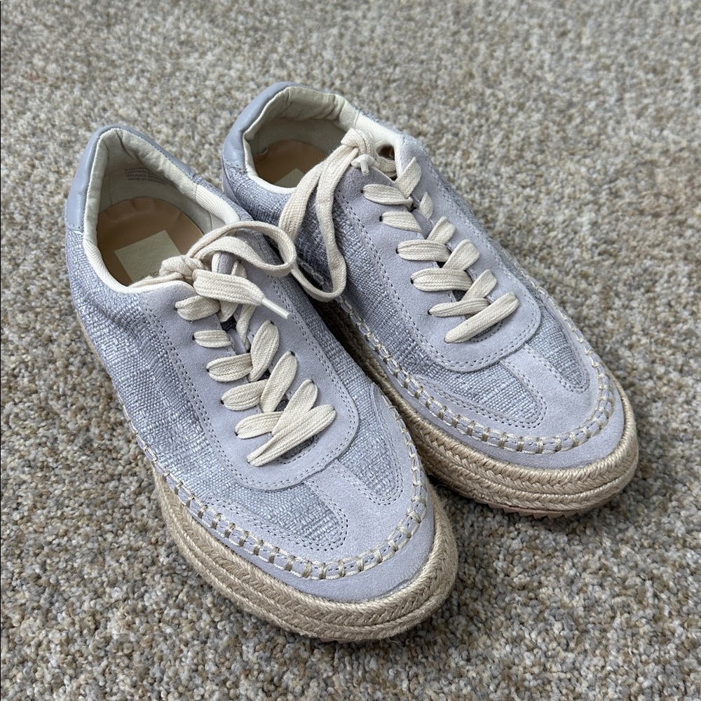 Dolce Vita Stylish Gray and Beige Sneakers